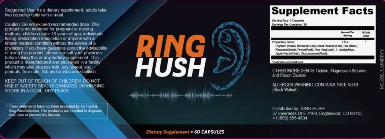 RingHush Supplement Facts