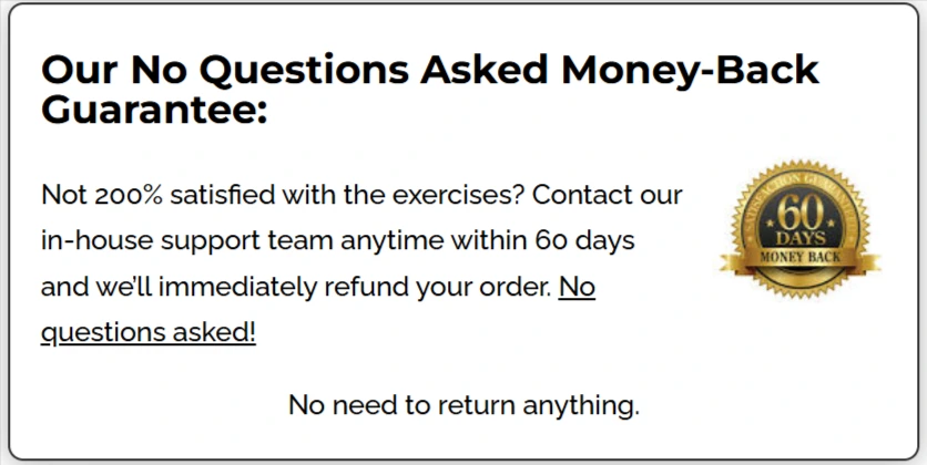 The Blood Pressure Program Money Back Guarantee